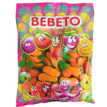 پاستیل طرح آناناس ببتو یک کیلوگرم BEBETO