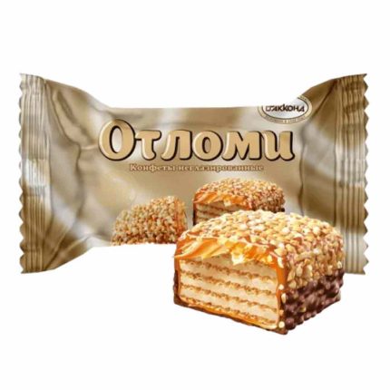ویفر شکلاتی کرم کارامل، بادام زمینی و برنج پفکی اوتلومی Akkond Otlomi