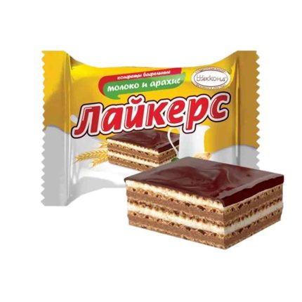 ویفر شکلاتی شیر تغلیظ شده و بادام زمینی آکوند Akkond
