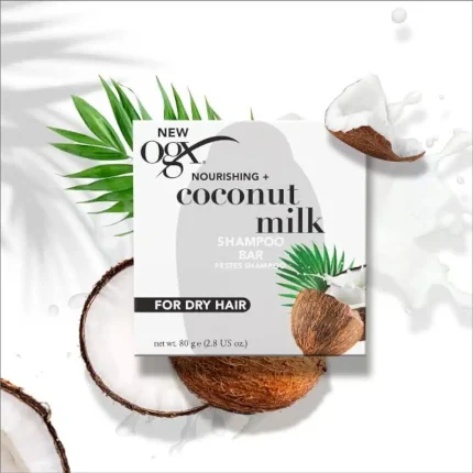 شامپو جامد مرطوب کننده او جی ایکس Coconut Milk حجم 80 گرم OGX